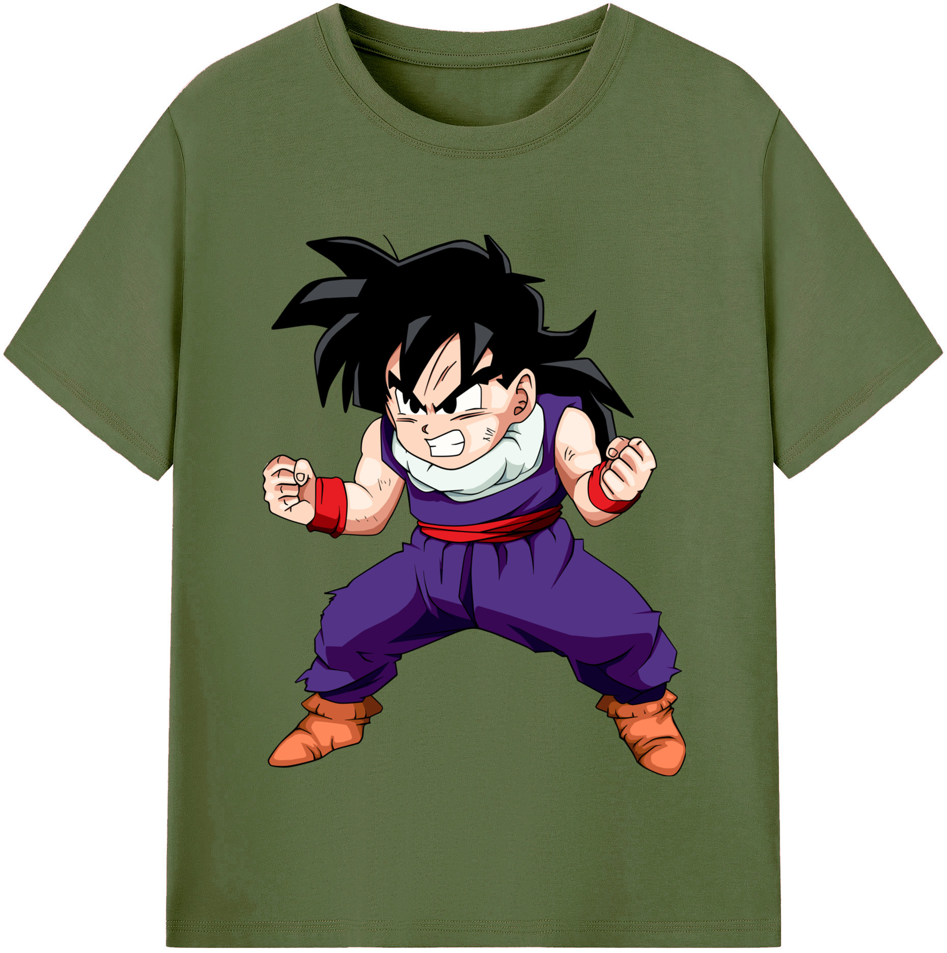 （画像用） ドラゴンボール 孫 悟飯（そんごはん）DRAGON BALL Son Gohan 綿100％半袖Tシャツ（フロントプリント）
